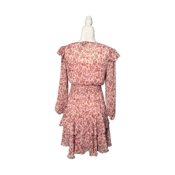 Floral Pink Ruffle Dress - Picture 3 of 3